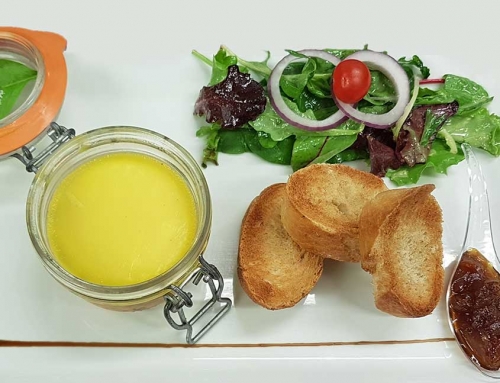 Foie gras mi-cuit maison mariné au muscat